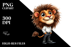 Expressive Lion Boots | Sublimation | Clipart Product Image 2