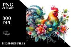 Vibrant Abstract Chicken PNG Product Image 2