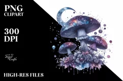 Detailed Glossy Mushroom, High Resolution PNG Product Image 3