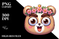 Goofy Cartoon Bear PNG Product Image 2