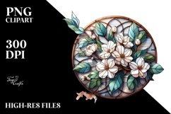 Jasmine with Metallic Insertions Stained Product Image 3