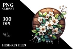 Jasmine with Metallic Insertions Stained Product Image 3