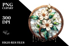 Stained Jasmine Wooden Clipart Product Image 1