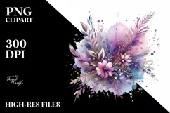 Colorful Purple Watercolor Background | Sublimation | Product Image 3