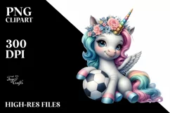 Colorful Baby with Soccer Ball Product Image 1