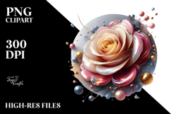 Abstract y Rose PNG Product Image 2