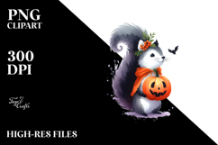 Simple Squirrel Halloween PNG Product Image 2