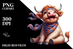 Goofy Cow with Bandana, Transparent PNG Product Image 2