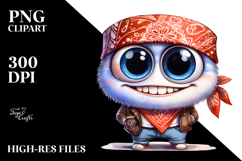 Watercolor Big Eyes Goofy Smile Phishing Road | Sublimation Product Image 2