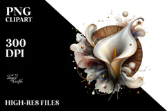 Glossy Calla Lily in , PNG Product Image 2