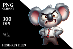Outrageous Cartoon Koala PNG Product Image 2