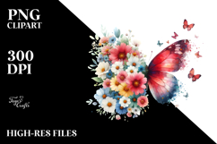 Colorful Butterfly Painting, Transparent PNG Product Image 2