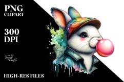 Bunny Artistic Style | Colorful Clipart Product Image 3