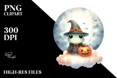 Cute Frog Halloween Image PNG Product Image 2