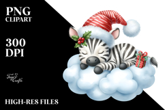 Cute Zebra Sleeping | Sublimation | Clipart Product Image 2