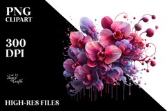 Glossy Orchid PNG Product Image 2