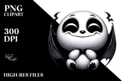Funny Digital Painting with Bat PNG Product Image 2