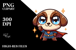 Cute Cartoon with Sparkling Eyes, Transparent PNG Product Image 2