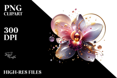 Abstract Orchid, PNG Image Product Image 2