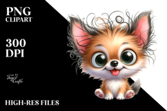 Happy Baby Cartoon Chihuahua PNG Product Image 2