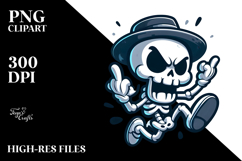 Skeleton with Hat, Transparent PNG Product Image 2