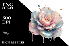 Glossy Rose in Material PNG Product Image 2