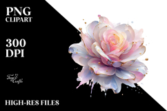 Glossy Rose in Material PNG Product Image 2