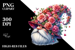 Detailed Valentines Gnome PNG Product Image 2