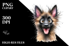 Adorable Baby Malinois, Lovely PNG Product Image 2