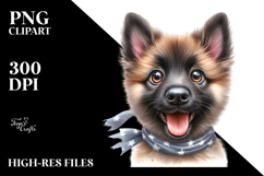 Adorable Baby Malinois, Lovely PNG Product Image 2