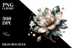Wooden Stained Magnolia | Sublimation | Clipart Product Image 1