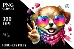 Valentines Puppy, Detailed PNG Product Image 2