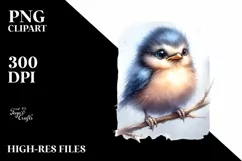 Cute Baby Bird, High-Res PNG Product Image 3