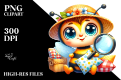 Cherubic Baby Bee in Watercolor Product Image 2