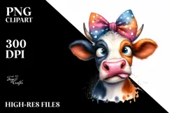 Cow Thoughtful Crazy Funny Cow Portrait with Big Teeth | Product Image 3