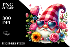 Detailed Valentines Gnome PNG Product Image 2