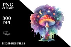 Colorfull Magical Astral Mushroom Splash | Sublimation Product Image 3