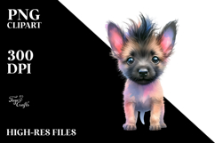 Baby Malinois with Pastel Colors PNG Product Image 2