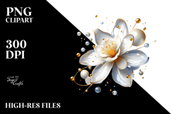 Abstract Glossy Narcissus, Transparent PNG Product Image 2