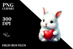 Whimsical Baby Rabbit, High-Res PNG Product Image 2