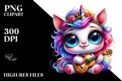 Cute Baby Unicorn PNG Product Image 2