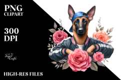 Funny Malinois Singer | Sublimation | Clipart Product Image 2