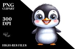 Expressive Baby Penguin | Sublimation | Clipart Product Image 3