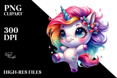 Cute Baby Unicorn PNG Product Image 2