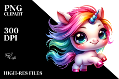 Cute Baby Unicorn PNG Product Image 2