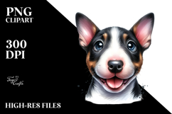 Happy Baby Bull Terrier PNG Product Image 2