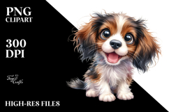 Happy Brittany Pup, Watercolor PNG Product Image 2