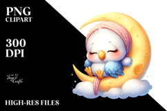 Whimsical Parrot Sleeping | Sublimation | Clipart Product Image 2