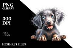 Watercolor Baby Weimaraner, High-Res PNG Product Image 2