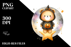 Cute Halloween Bear PNG Product Image 2